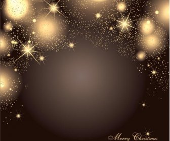 Kostenlose Vektor Leuchtenden Stern-Muster Weihnachten Elegant Hintergrund