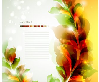Free Vector Halation With Flowers Background