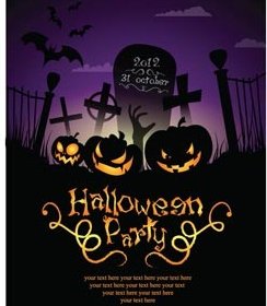 Free Vector Halloween Party Template