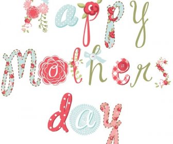 Free Vector Hand Drawn Happy Mother8217s Day Decorated Letter