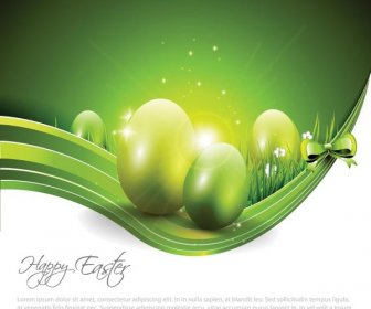 Kostenlose Vektor Glücklich Ostern Abstrakte Plakat Hintergrund