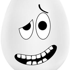 Vektor Gratis Happy Easter Lucu Seni Bekerja Pada Telur
