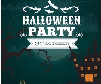 무료 벡터 행복 Halloweenst 10 월 판매 포스터