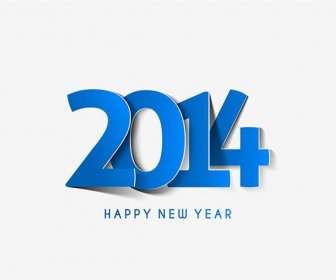 Free Vector Happy New Year Typography Wallpaper