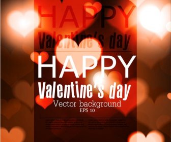 Vektor Gratis Kartu Cinta Hari Bahagia Valentine8217s