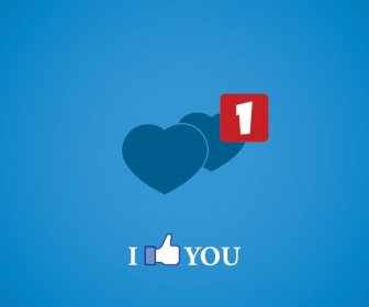 Free Vector I Love You Notification Screen