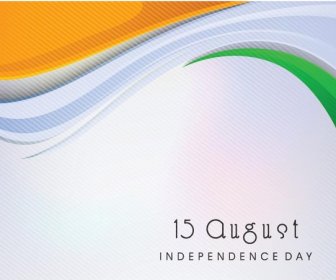 Vecteur Drapeau Indien Libre - Août, Jour De L'indépendance Indienne Modèle