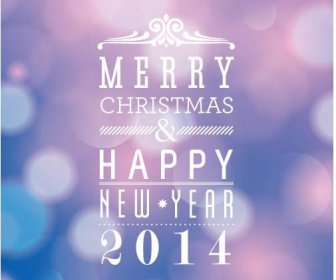 Free Vector Merry Christmas And New Year Elegant Background Card