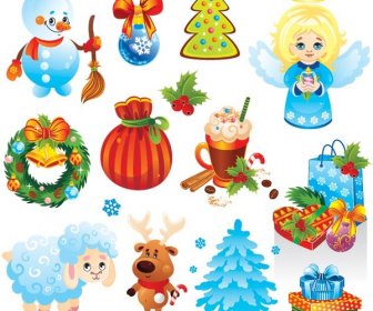 Free Vector Merry Christmas Design Elements