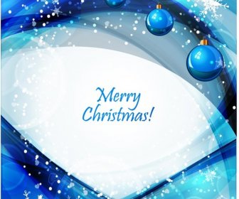 無料のベクター メリー クリスマス光と雪の結晶のお祝いの背景