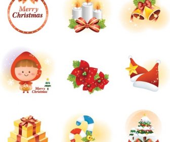 Free Vector Merry Christmas Website Icons