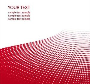 Free Vector Of Beautiful Halftone Red Doted Circle Pattern Brochure Title