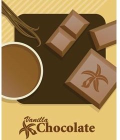 免費向量咖啡和巧克力小册子設計範本