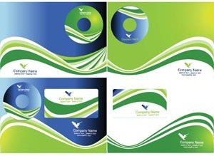 Free Vector Of Curved Lines Design On Corporate Business Template Design