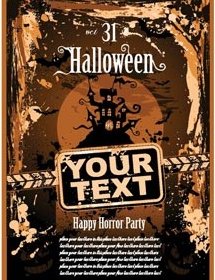 Free Vector Of Halloween Party Treats Template Design