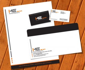 Free Vector Printable Stationery Design Template Letterhead Business Card Envelop