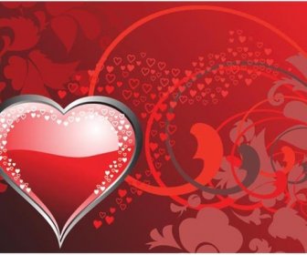 Kostenlose Vektor Romantische Valentine8217s Tag Banner