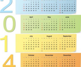 Vektor Gratis Lengket Note14 Kalender