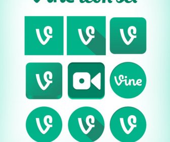 Free Vector Vine Icon Set