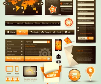 Free Vector Web Elements Collection