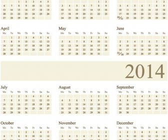Plantilla De Calendario Libre Vector14