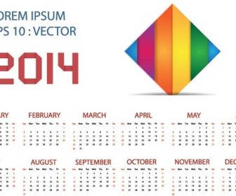 vector14 gratis kalender template dengan tempat untuk logo