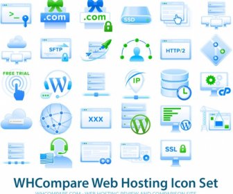Kostenloses Web-hosting Icons Png Vektoren