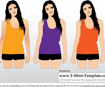Free Womens Tank Top Template Vector