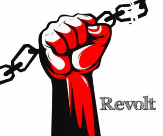  Freedom Revolution Designelemente Handbrechende Kette Skizze Kontrast Dunkles Design