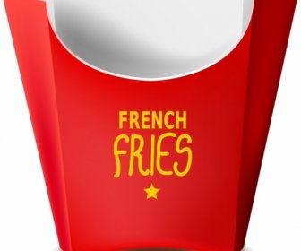 French Fries Paper Box
