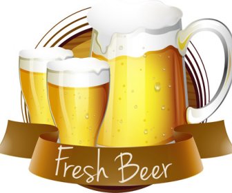 Fresh Beer Creative Design Vector