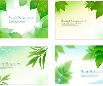 Frische Grüne Hintergrund-Design-Elemente