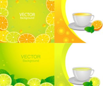 Fresh Orange Juice Elements Design Elements