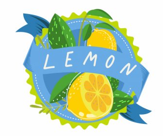 Frutta Etichetta Modello Limone Arredamento Luminoso Colorato Classico