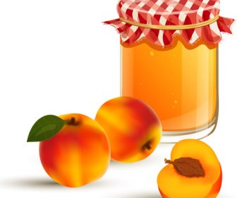 Obst Und Marmelade Vektoren