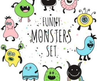 funny monster set