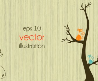 Funny Tree Illustration Vector
