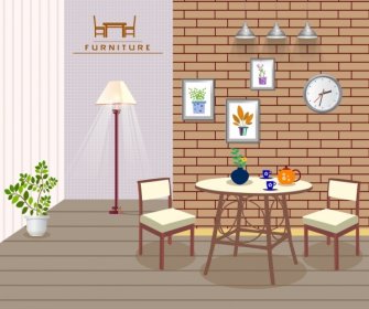 furniture advertisement cozy room decoration classical design