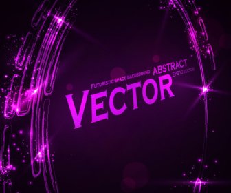 Futuristic Space Abstract Background Vector
