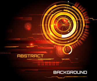 Futuristic Tech With Abstract Background Vector