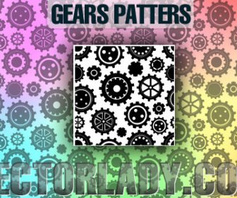 Gears Seamless Pattern