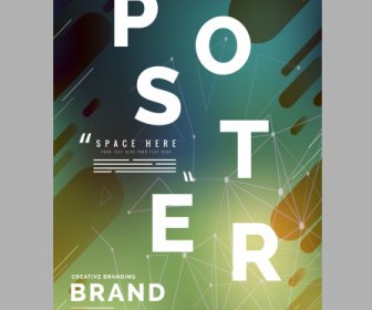 Geometric Poster Template Colorful Modern Dynamic Design