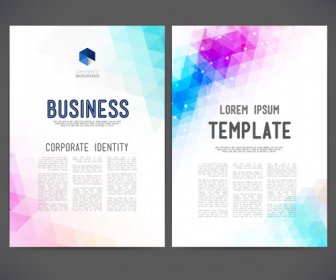 Geometric Shapes Business Cover Templates Graphics