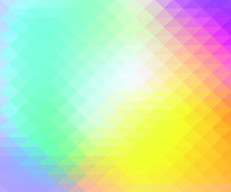 Geometric Shapes Colored Blurred Background Vector
