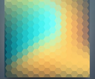 Geometric Shapes Mosaic Background Vector Set
