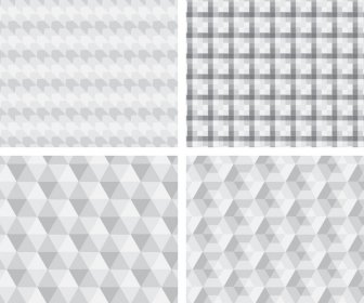 黒と白の幾何学パターン