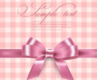 Gift Background Pink Knot Icon 3d Design