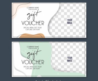 Gift Voucher Templates Classic Checkered Curves Decor