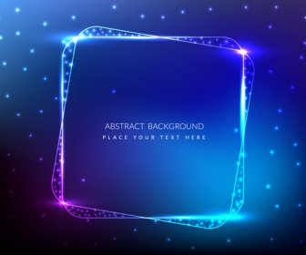 Glowing Abstract Square Background
