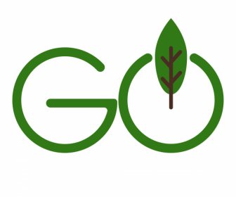 Go Green Power-Knopf
